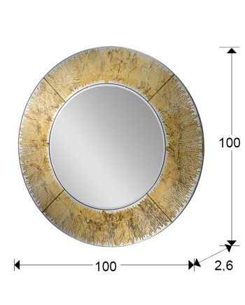ESPEJO REDONDO ·AURORA· 100Ø